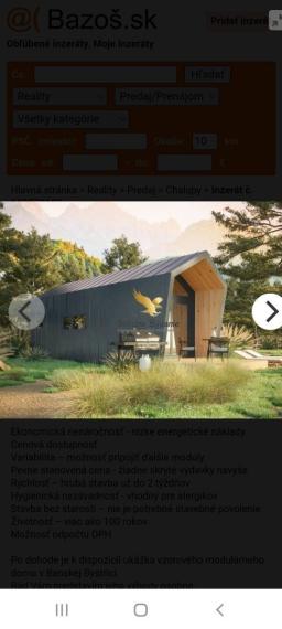 Na predaj pozemok v Trenčianskych Tepliciach vhodný na výstavbu chaty alebo montovaného domu